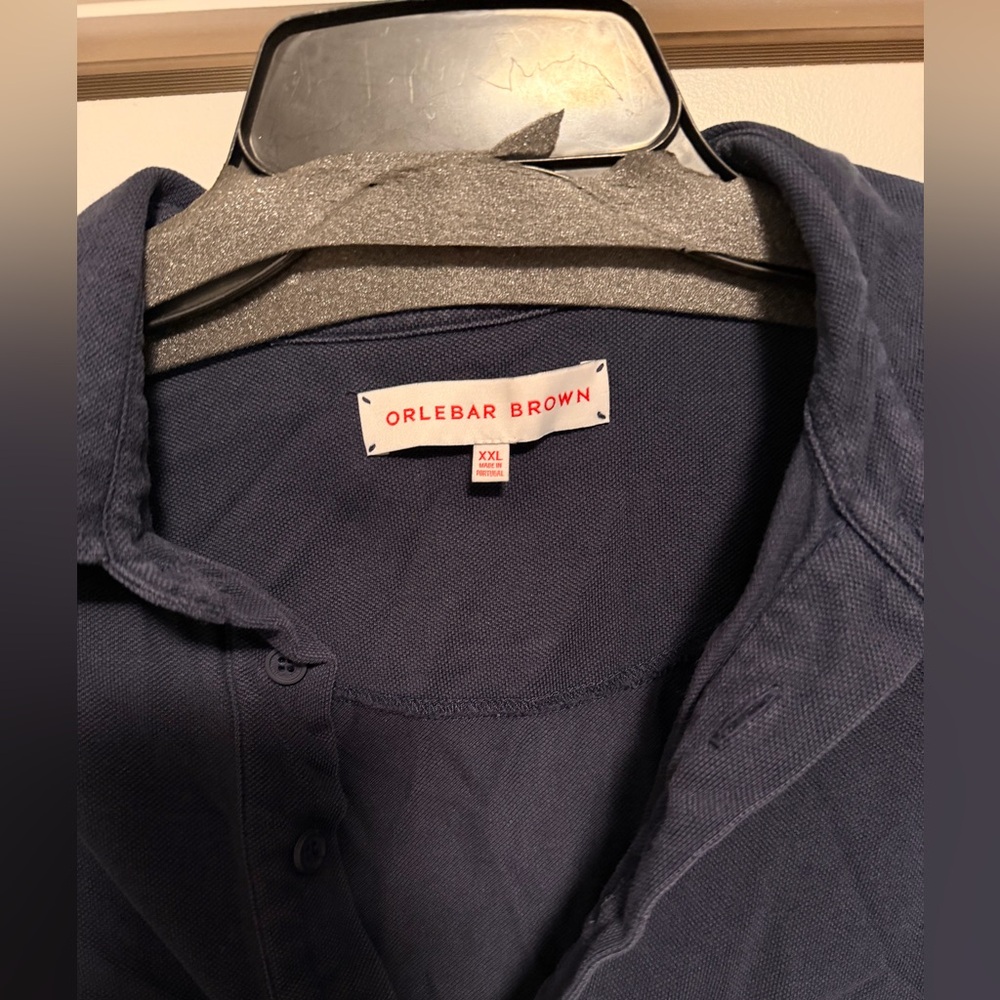 Orlebar Brown Dark Blue Men's Polo Shirt